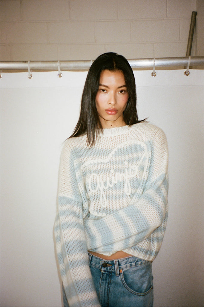 Guizio Mohair-Blend Heart Sweater