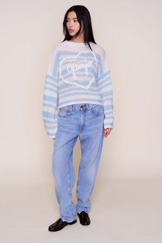 Guizio Mohair-Blend Heart Sweater