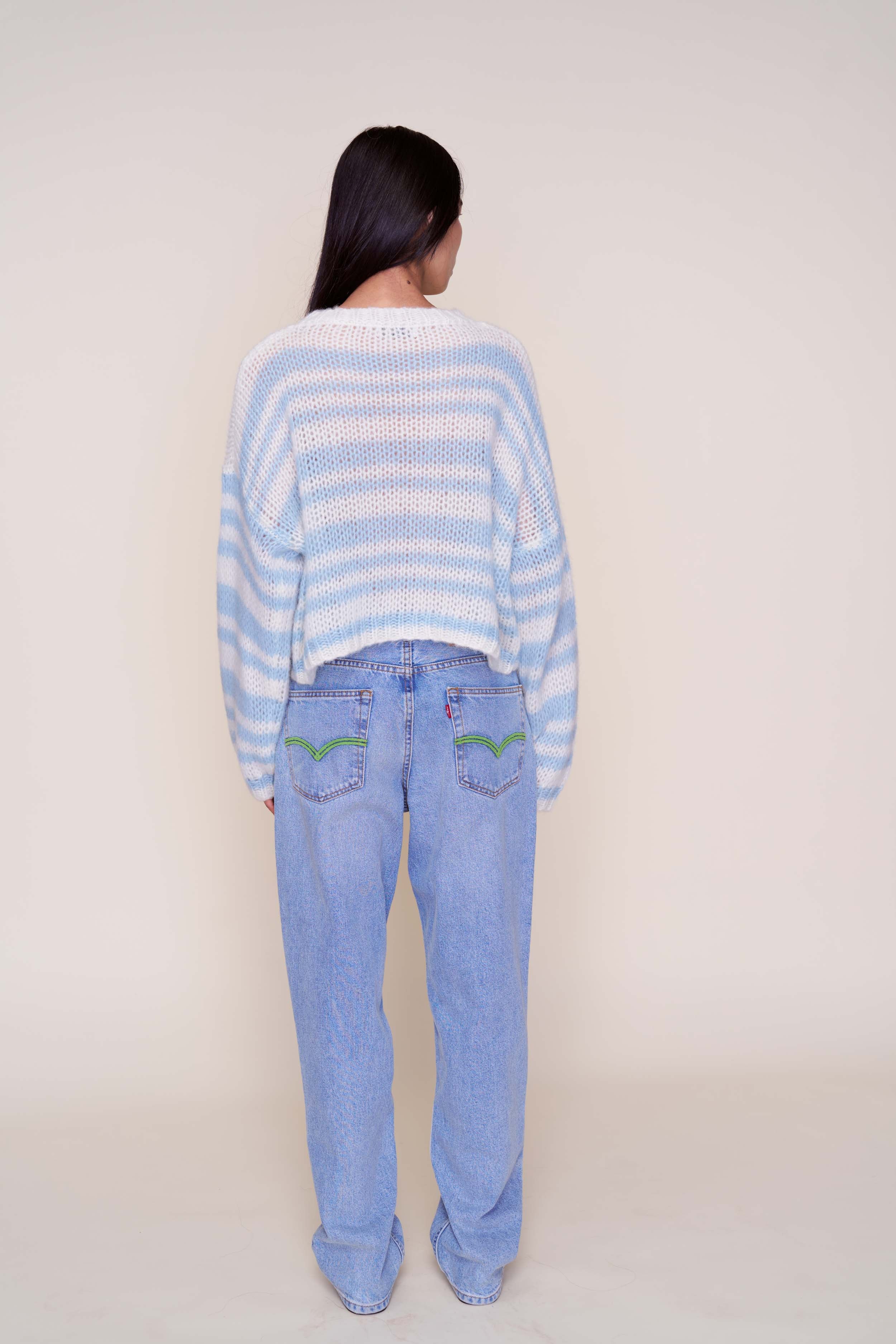 Guizio Mohair-Blend Heart Sweater