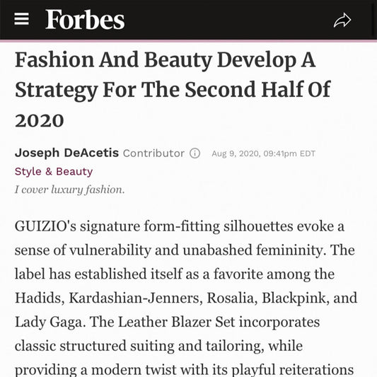 Guizio in Forbes August 2020