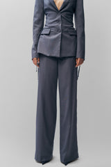 Athalia Trouser in Stone Grey