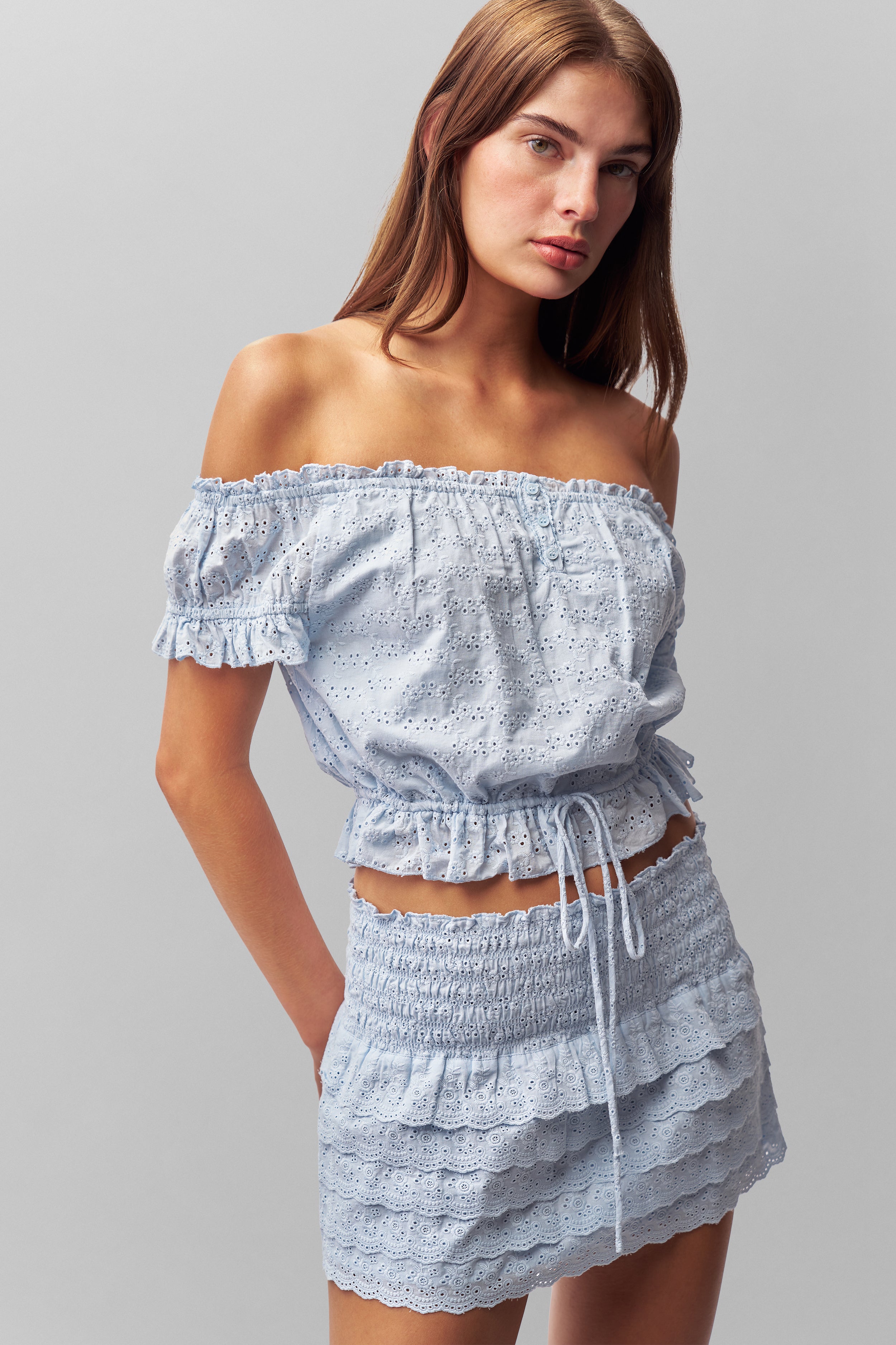 Ava Top in Angel Blue