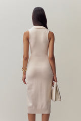 Calesia Midi Dress in Ivory