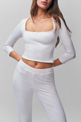 Caria Capri in White