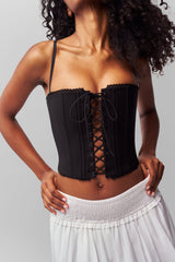 Cotton Scallop Corset