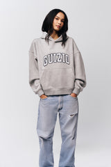 Guizio Pullover Hoodie in Heather Grey