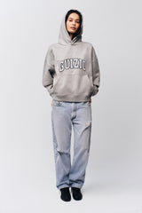 Guizio Pullover Hoodie in Heather Grey