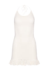 Crochet Halter Mini Dress