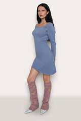 Rib Trim Relaxed Leg Warmer