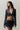 Fei Pinstripe Cropped Blazer in Charcoal/White