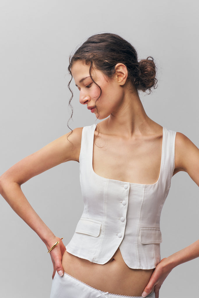 Adelina Top in White