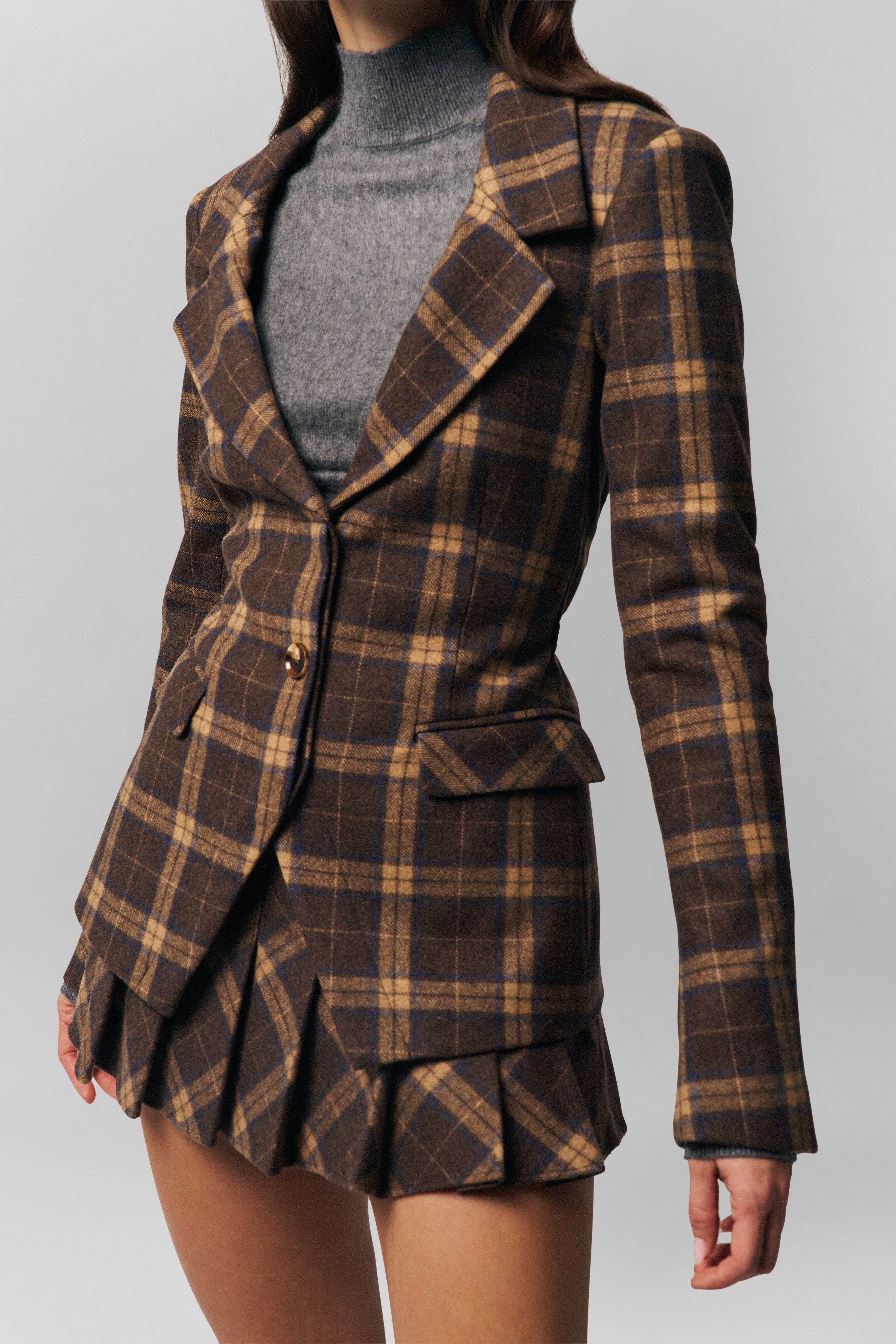 Cooper Blazer in Tartan Plaid