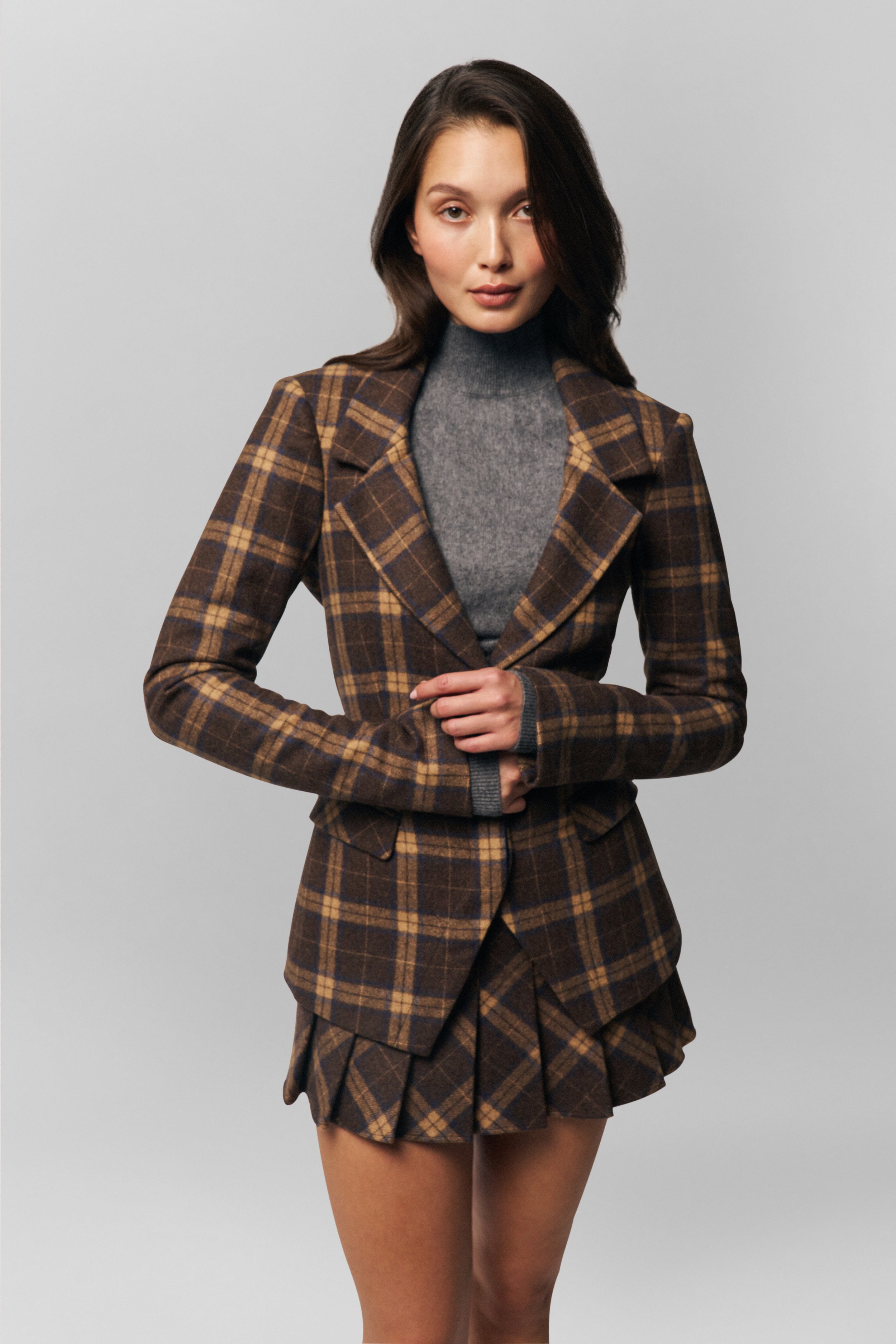 Cooper Blazer in Tartan Plaid