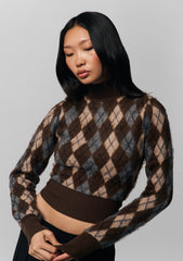 Delia Sweater in Argyle