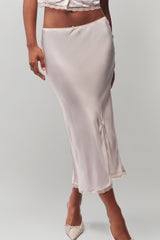 Kahli Midi Skirt in Ballet Slipper