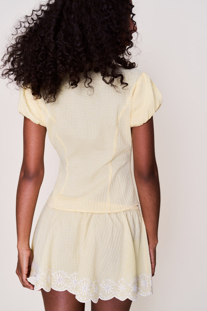 Liana Gingham Top