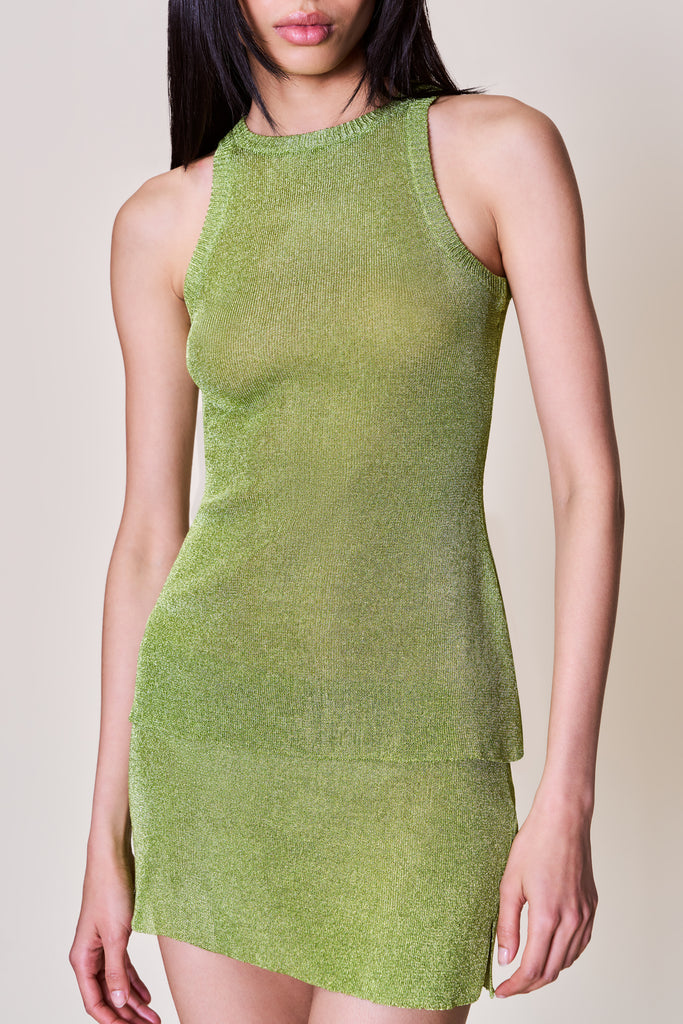 Millie Top in Tropic Green