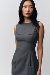 Rowan Dress in Heather Grey