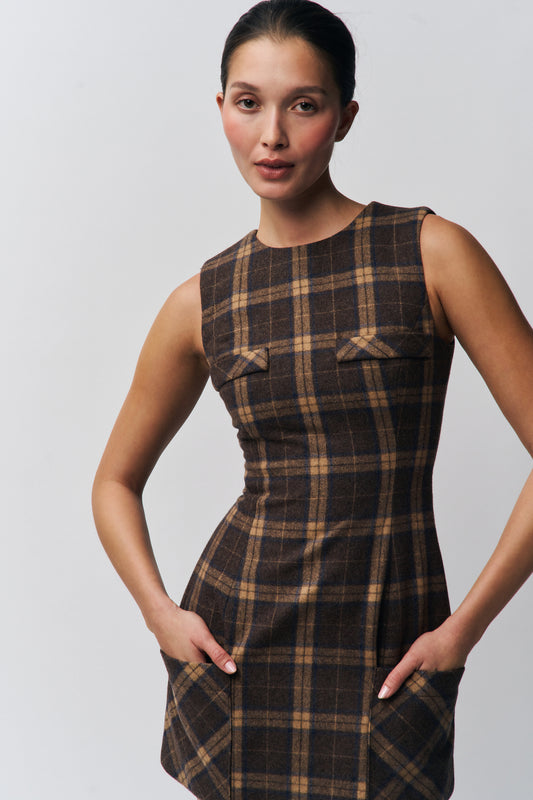 Rowan Dress in Tartan Plaid