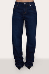 Guizio Low Rise Denim in Dark Wash