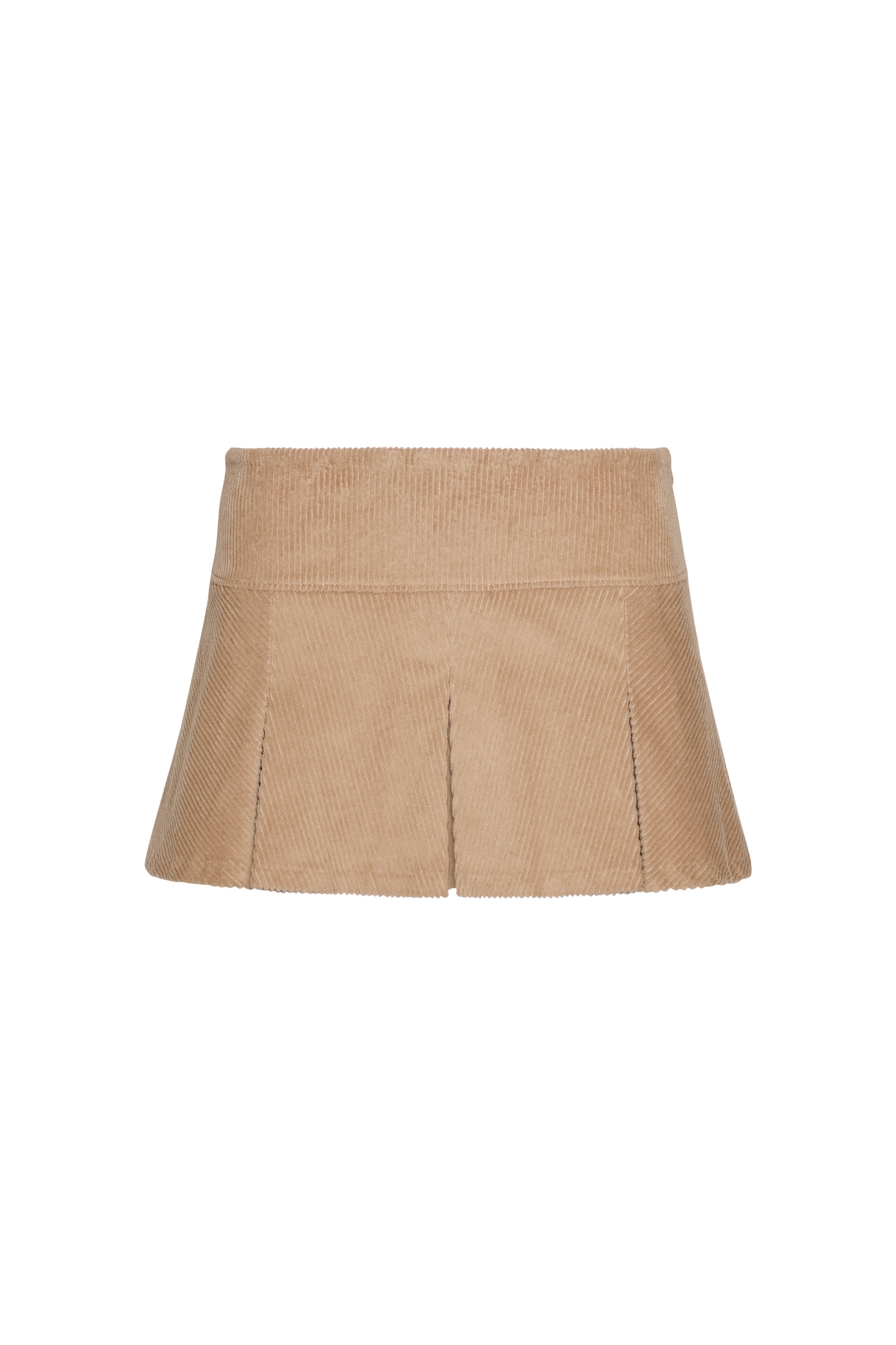 Guizio x Champion Corduroy Skirt in Desert Sunset Brown