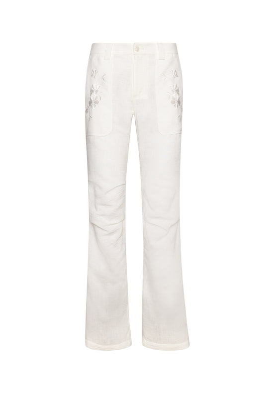 Embroidered Cargo Pant