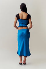 Kahli Midi Skirt in Sapphire