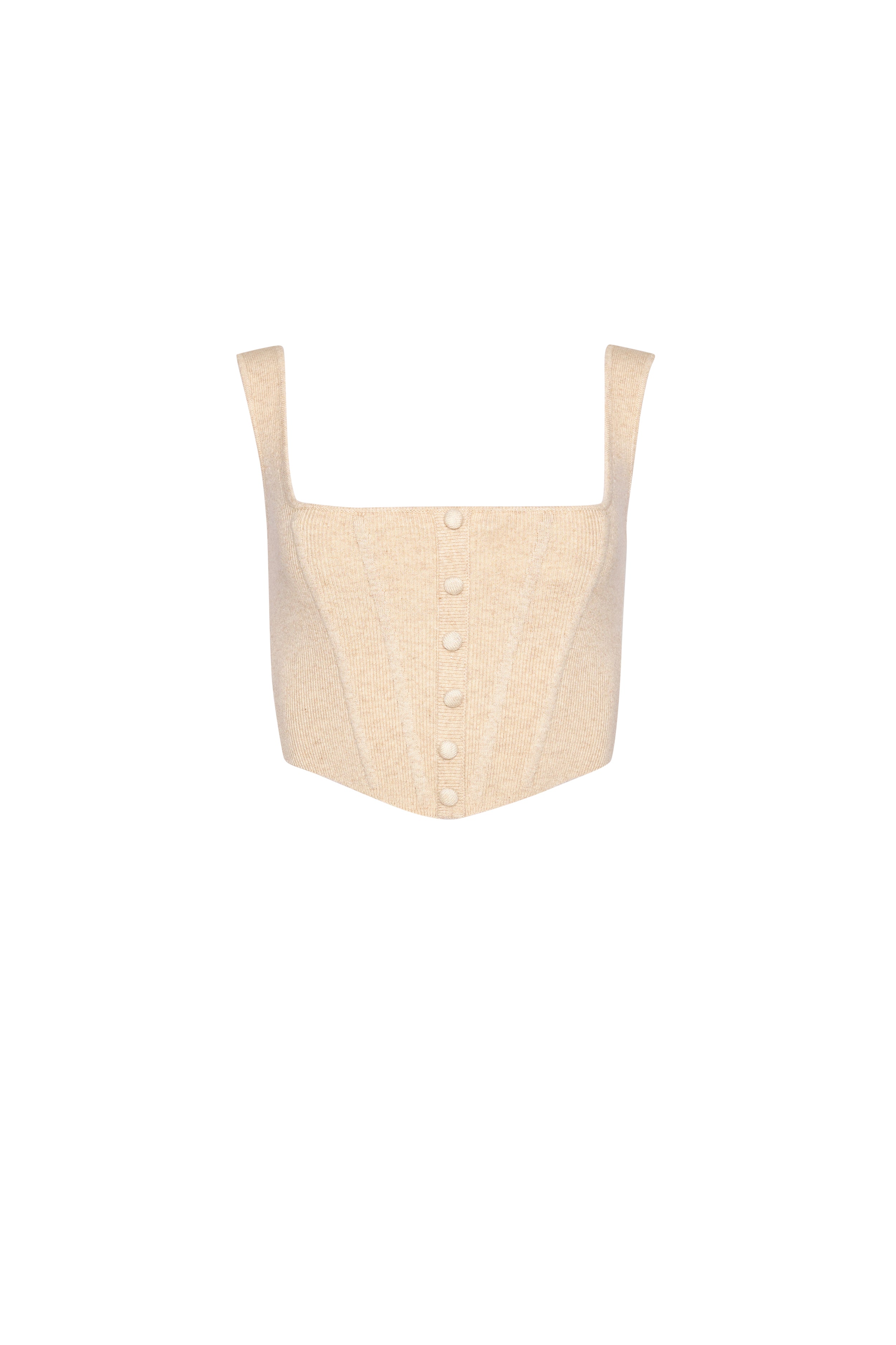 Knitted Corset in Cream