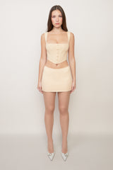 Knitted Corset in Cream