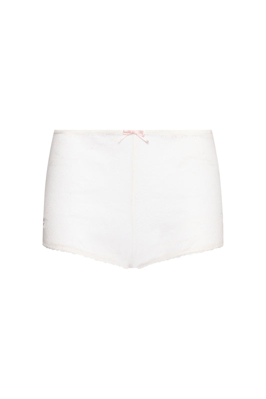 Laila Pointelle Short in White