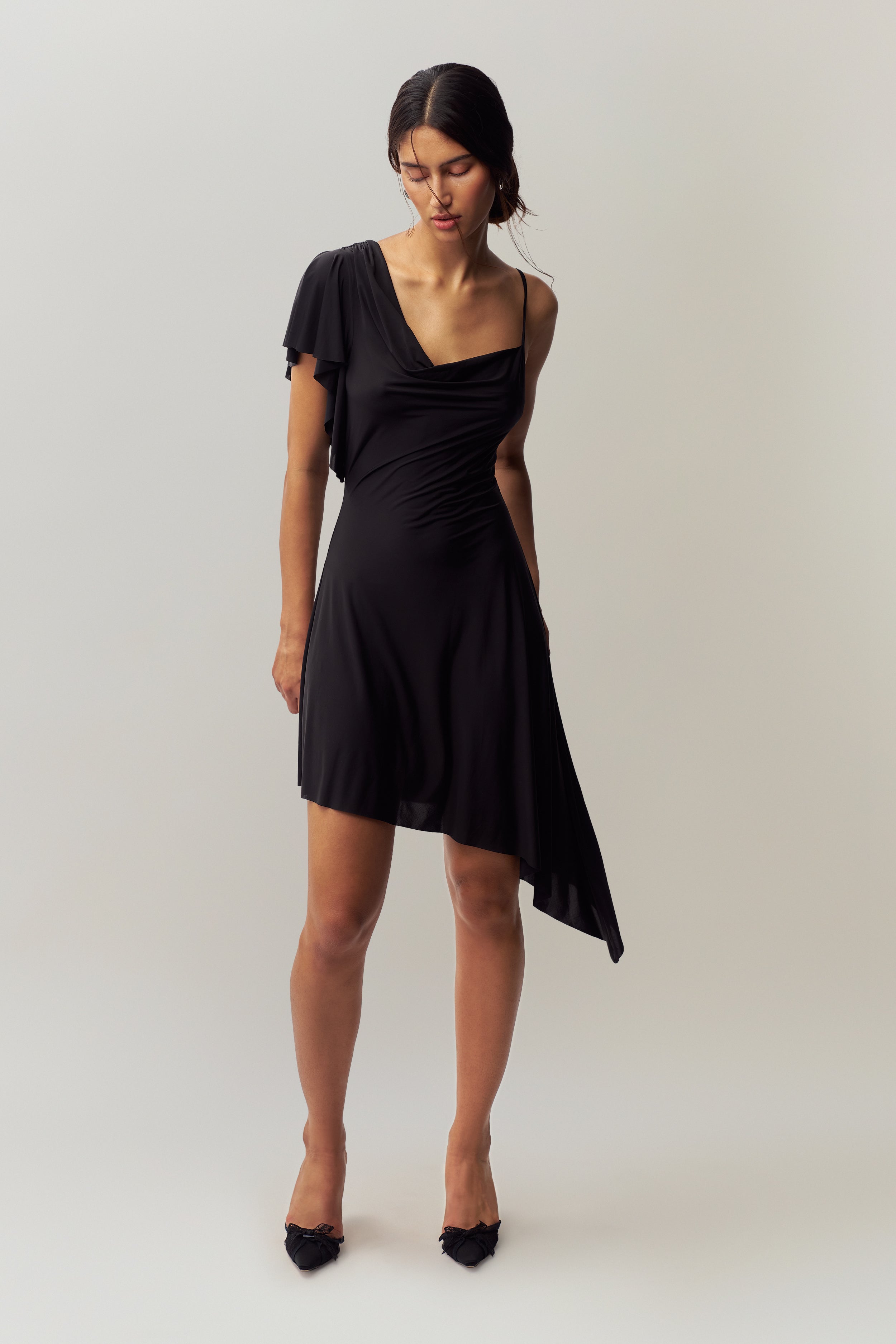 Palma Midi Dress in Black