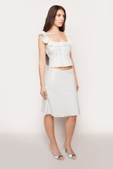 Paloma Skirt In Cotton Eyelet