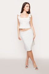 Paloma Skirt In Cotton Eyelet