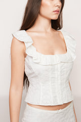 Paloma Lace Top In Eyelet