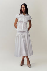 Rinka Maxi Skirt in White