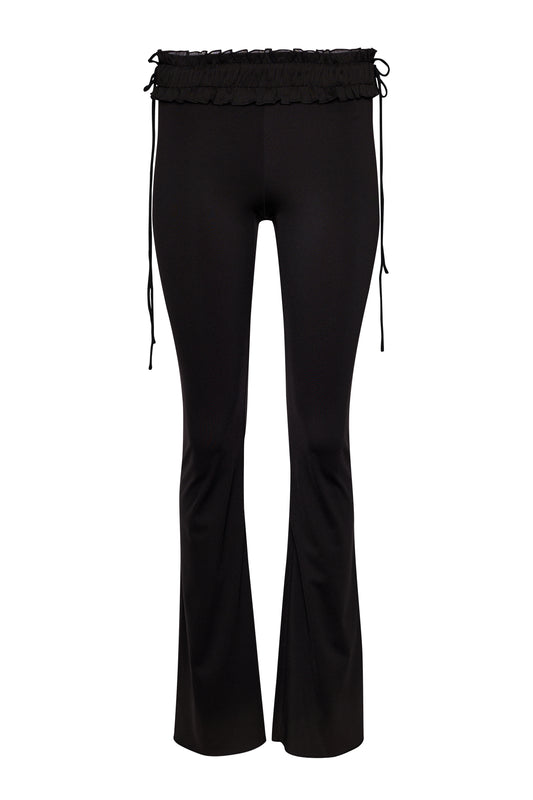 Ruched Side Tie Stretch Pant