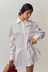 Sennae Shirt Dress in White