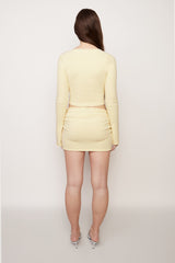 Sweet Scoop Cardigan in Pale Yellow