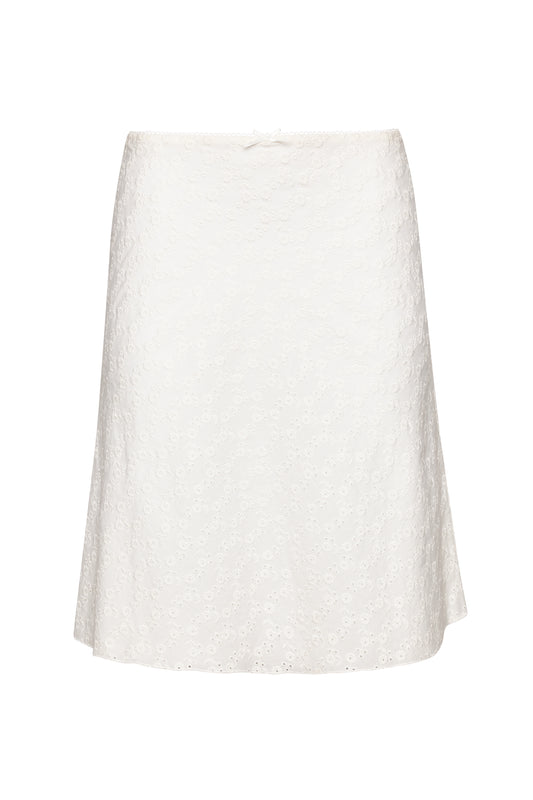 Paloma Skirt In Cotton Eyelet